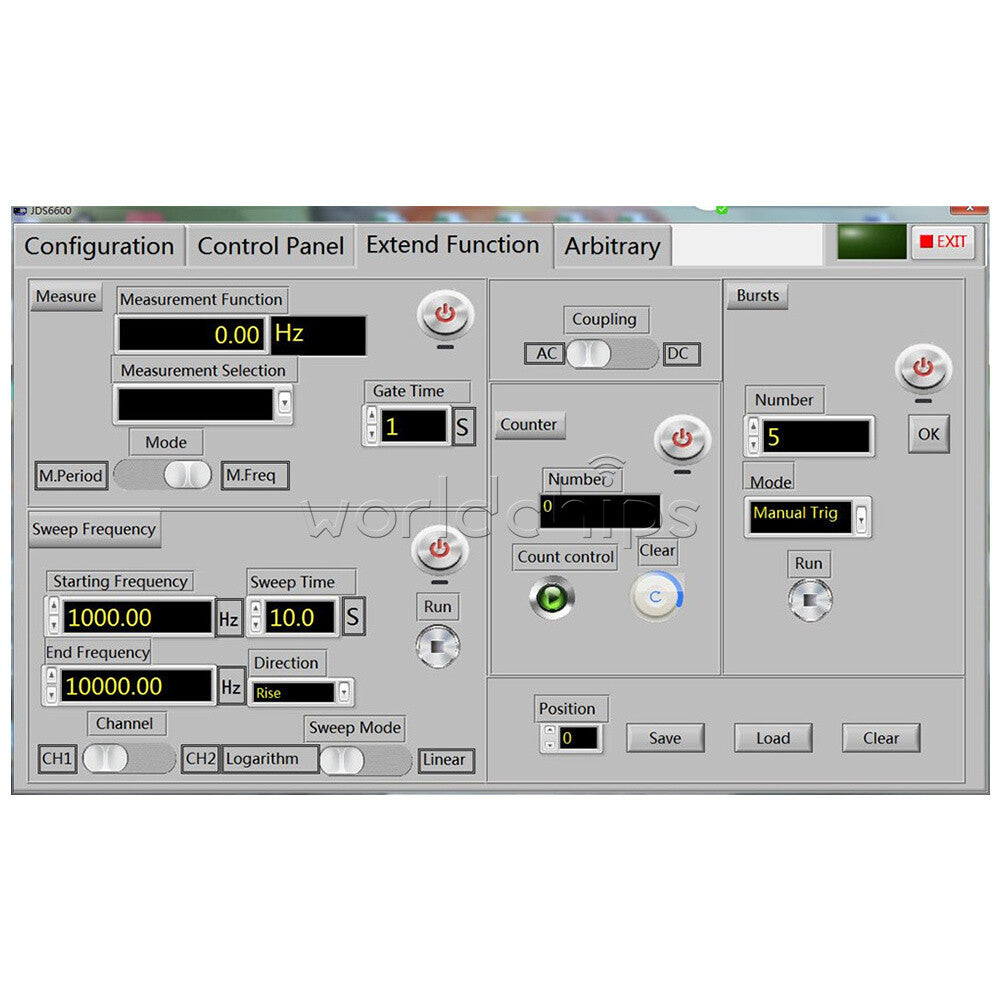 JDS6600 15-50MHz 14bits 2-Channels Arbitrary Waveform DDS Signal Generator Pulse