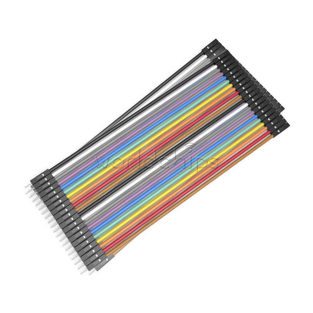 10PC 40PIN Dupont Wire Jumpercables 20cm 2.54MM Male To Female 1P-1P For Arduino