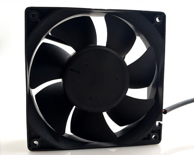 1PC  AFB1224VHE 24V 0.57A 12cm 12038 2-wire Inverter Large Air Volume Fan