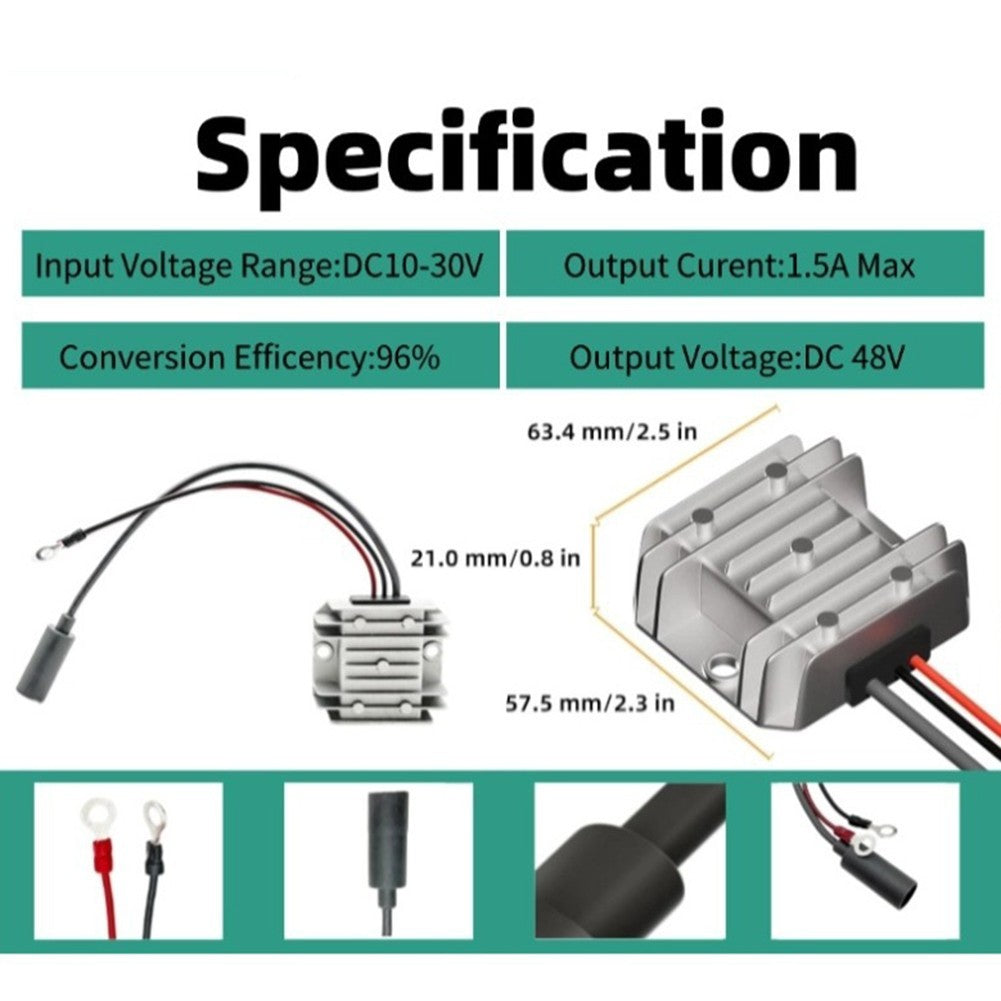 Effortless Installation 12V 24V to 48V 1 5A Power Converter for Starlink Mini