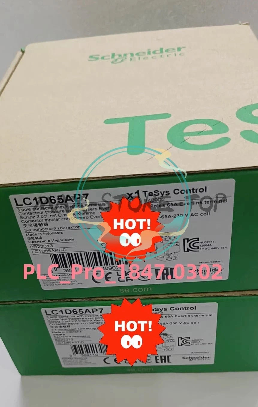 1PCS   Schneider LC1D65 LC1D65AP7 Contactor 230V coil AC 3P 65A