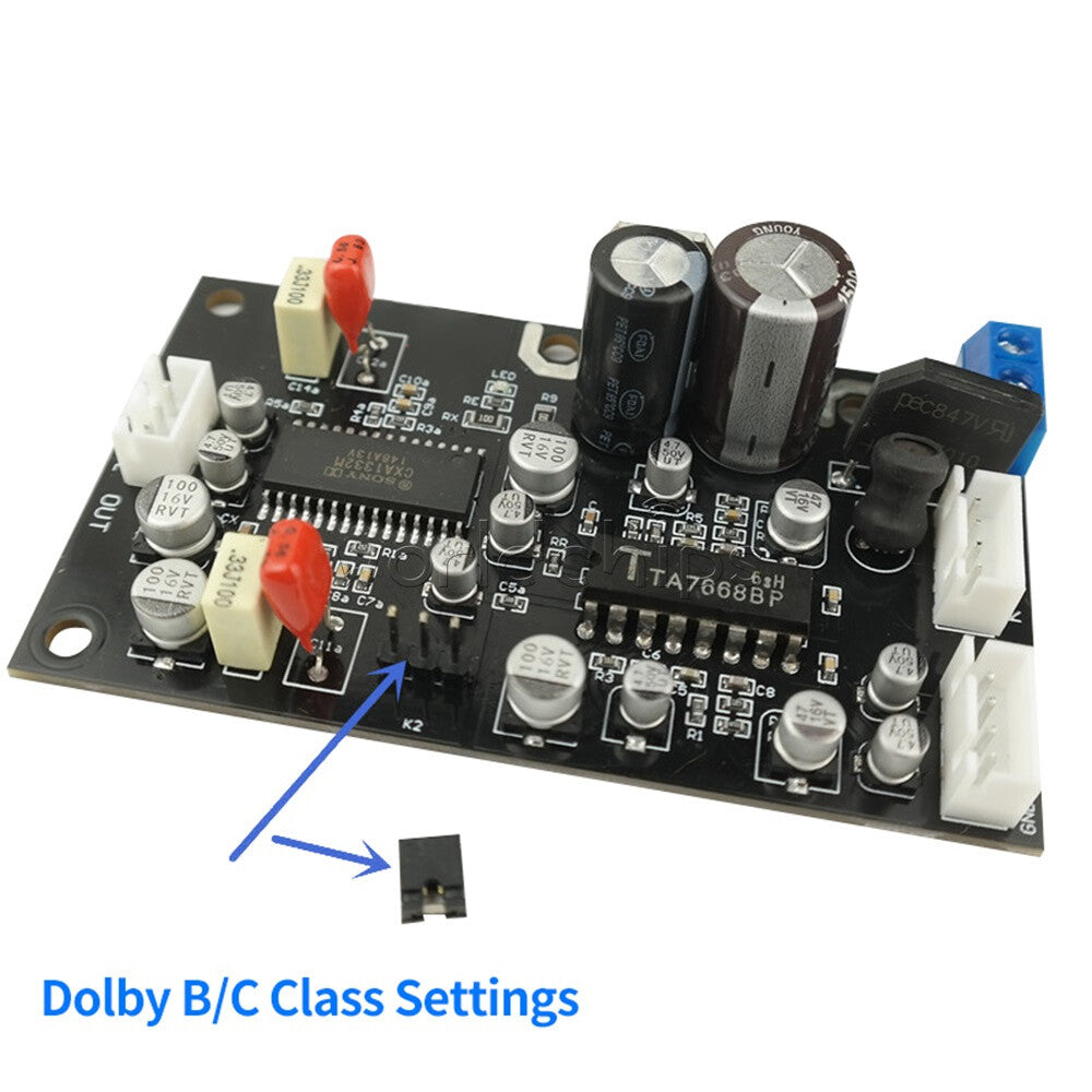 TA7668 Stereo Recorder Magnetic Preamplifier Board With CXA1332 Noise Reduction