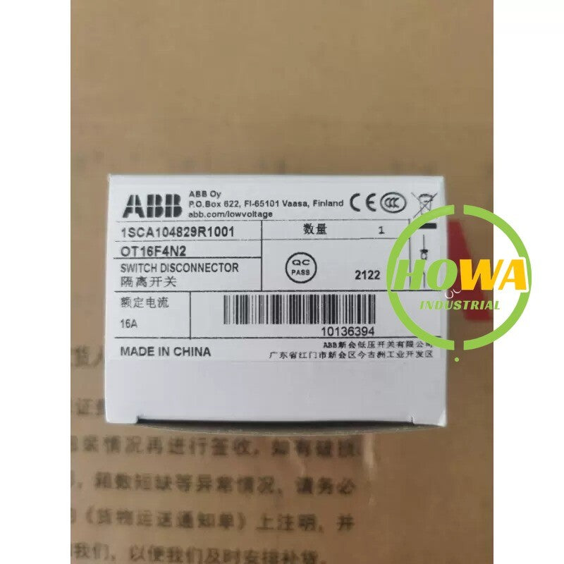 1/piece  ABB Guide Rail Installation Isolation Switch OT16F4N2 16A