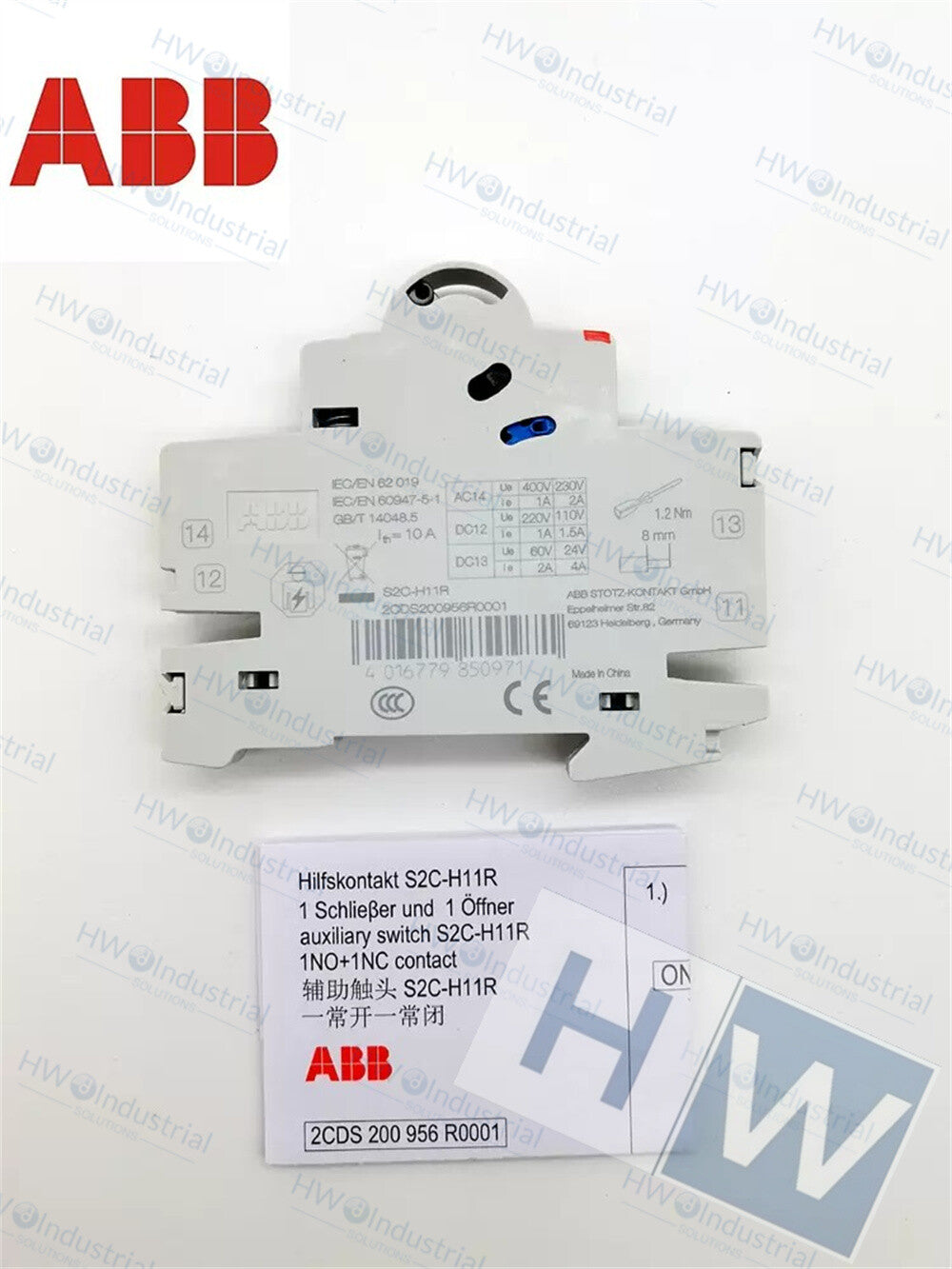1/Piece  S2C-H11R Circuit Breaker Accessory Signal Auxiliary Contact ABB