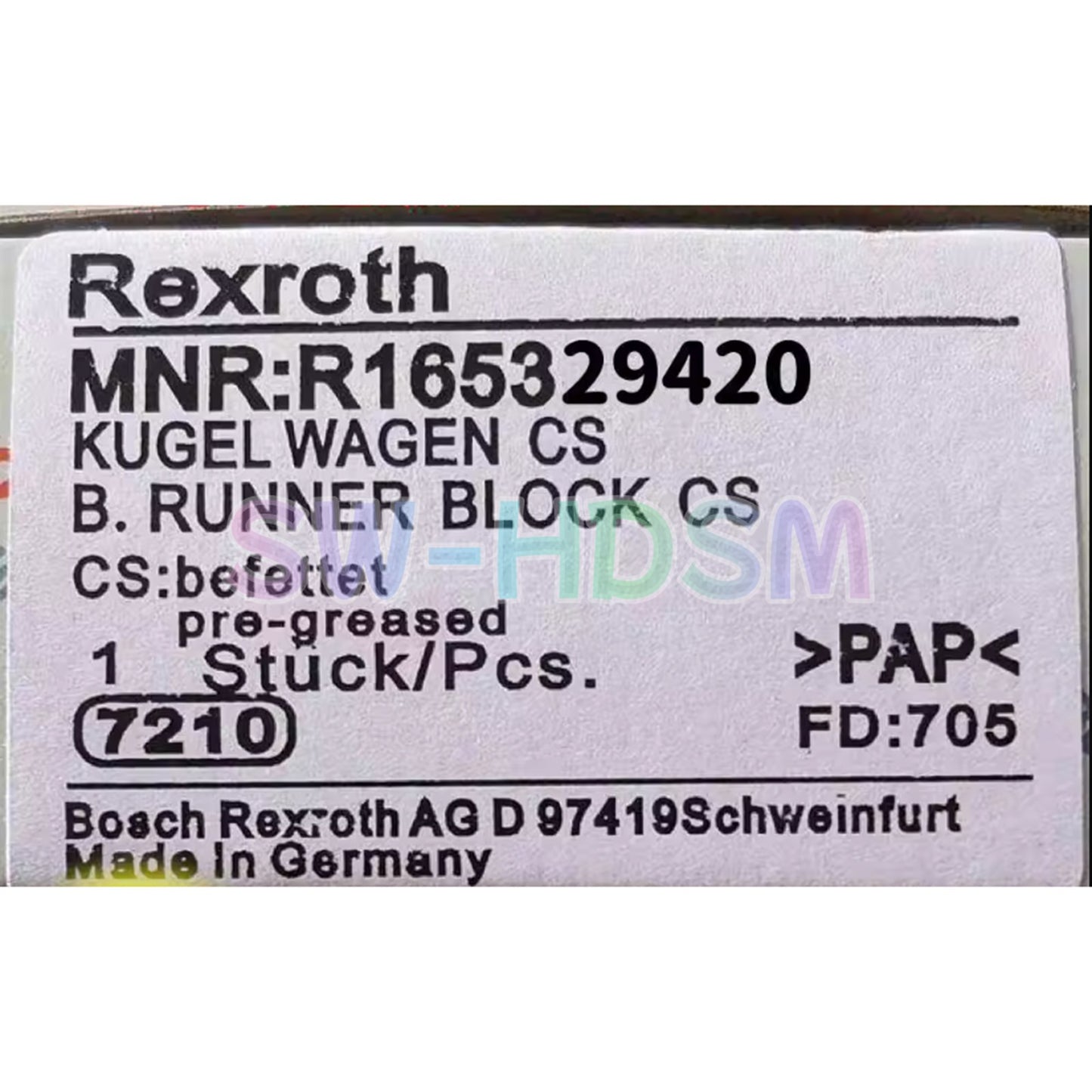 1PCS  for REXROTH R165329420 Runner Block Freight Free