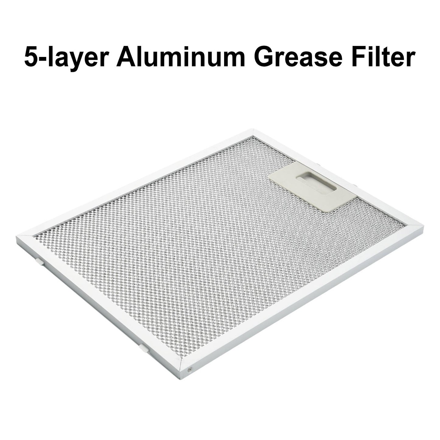High Quality Silver Cooker Hood Filter 300 x 240 x 9mm Improved Functionality