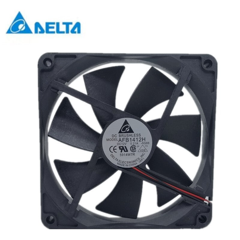Delta AFB1412H 12V 0.21A 14025 14CM Chassis Quiet Fan