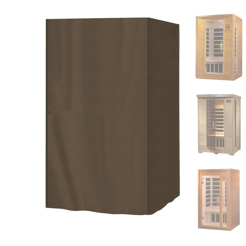Heavy Duty Sauna Cover Outdoor Fit 2 Person Infrared Saunas with Drawstring