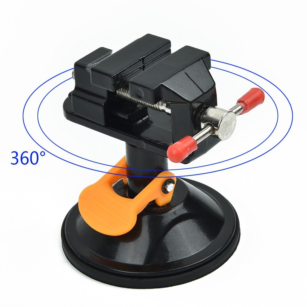 Portable Mini Bench Vise with Elastic Jaws for Jewelry Making Projects