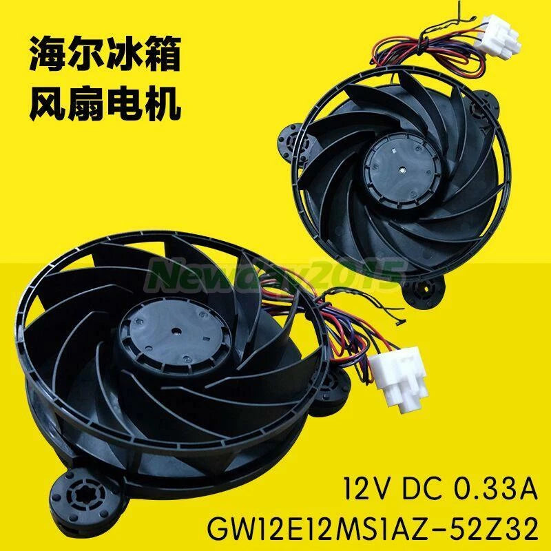 1pc For Haier Refrigera Nidec GW12E12MS1AZ-52Z32 DC 12V 0.33A Fan 3-wire