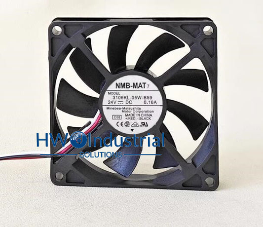 1PC NMB-MAT 3106KL-05W-B59 24V 0.16A 3-wire Inverter Fan Size 8CM 80 * 15mm