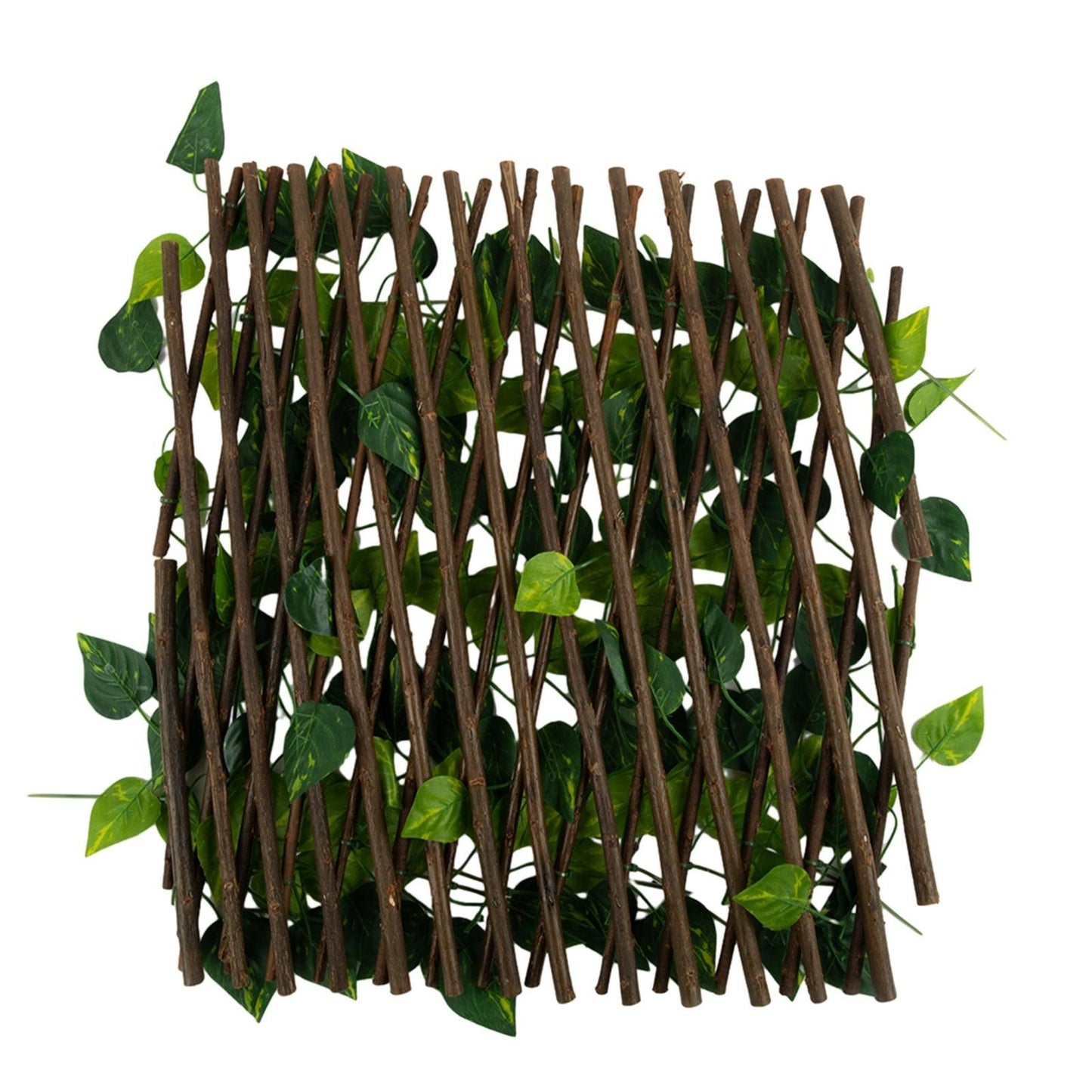 Expanding Trellis Artificial Flower Garden Wall Leaf Wood Fence Privacy/Screen