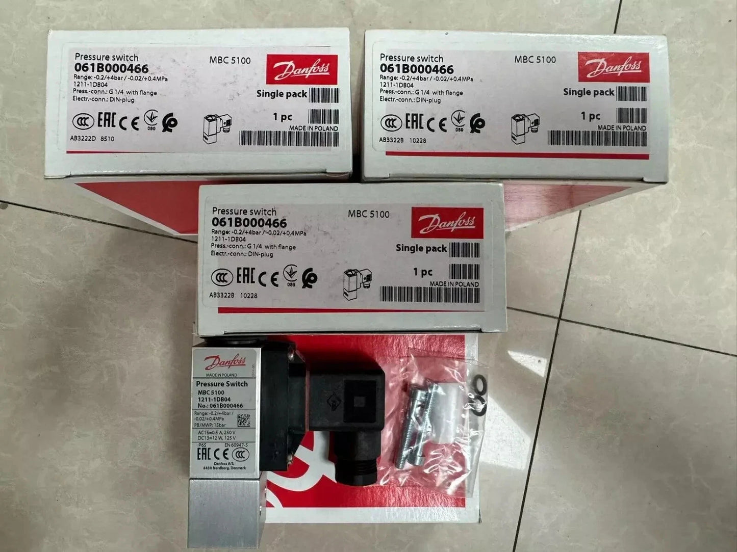 1PCS  For DANFOSS 061B000466 Pressure Switch Fast Ship #P