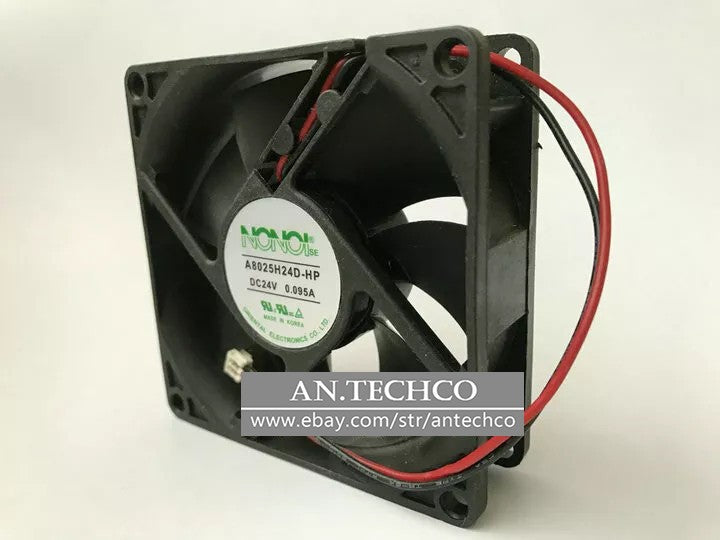 1pcs NONOIse inverter cooling fan A8025H24D-HP DC24V 0.095A 8CM fan 2pin