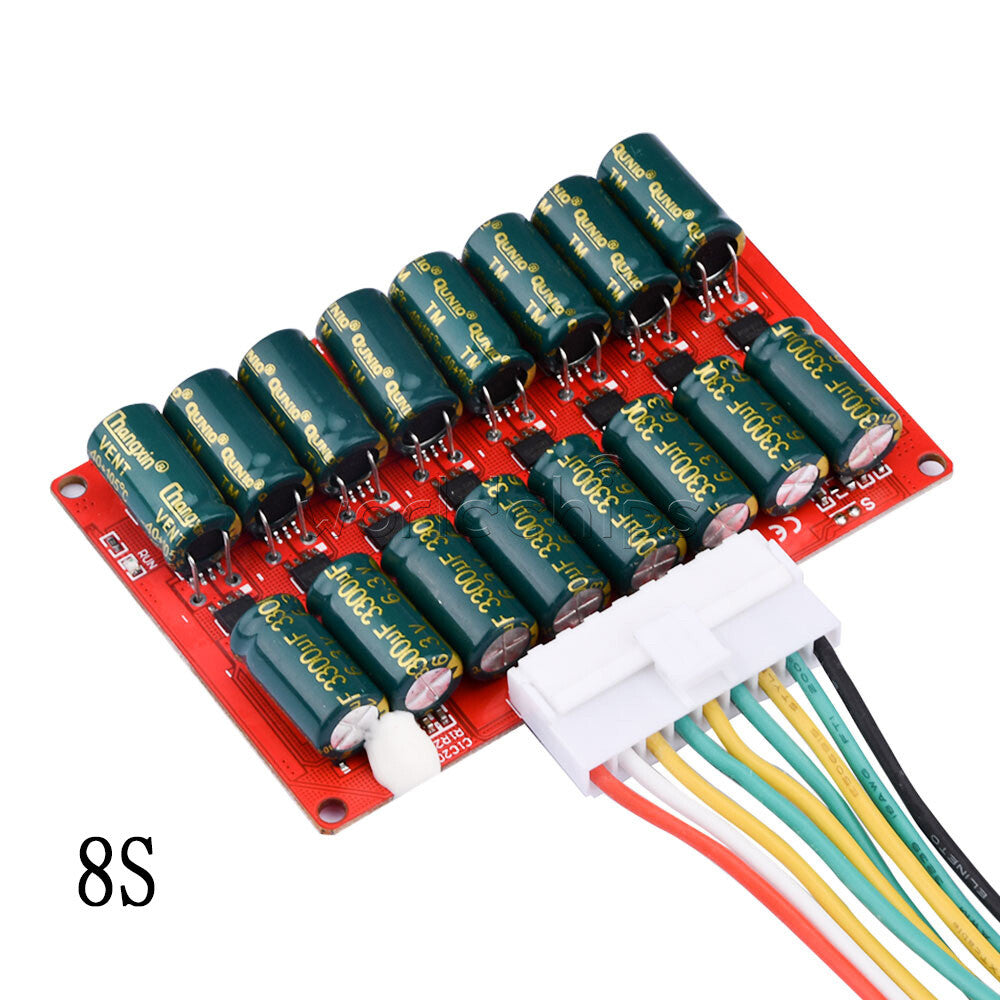 4S 6S 8S 3A LiFePO4 Active Battery Balancer BMS Energy Transfer Capacitor Board