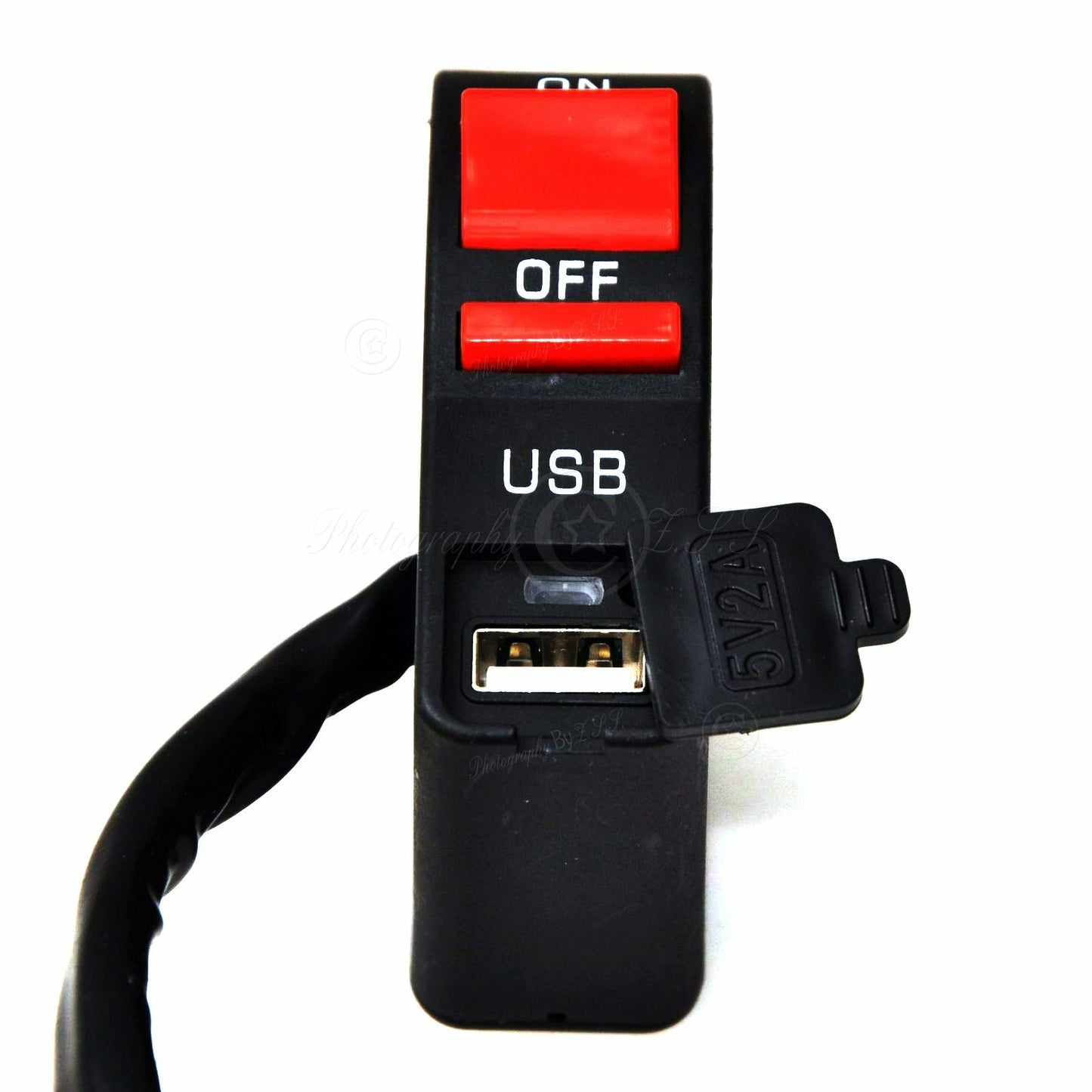 Double Flash Switch & 5V 2A USB Charger For e-Bike Motorcycle Modification DIY