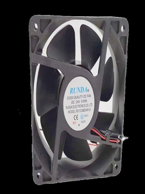 RUNDA RD1238B24M-S DC24V 0.93A 12038 12CM 2-Wire Cooling Fan