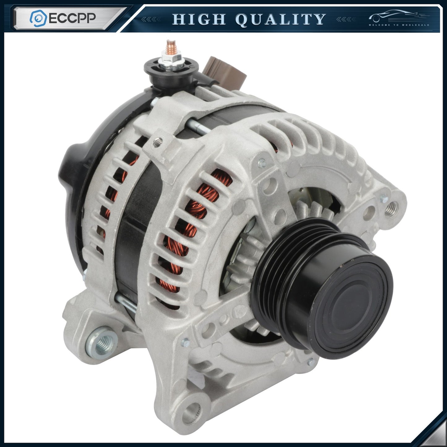 ECCPP Alternator 11516 Fits 2010-11 Toyota Camry 2.5L 100Amp,4 Groove Serpentime