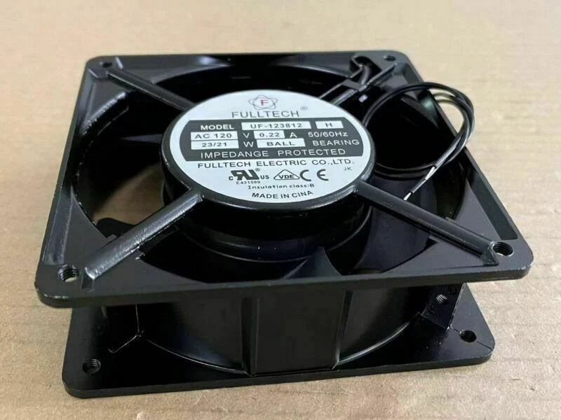 1x FULLTECH UF-123812 H AC120V 0.22A 12038 120mmX38mm 12cm AC cooling fan