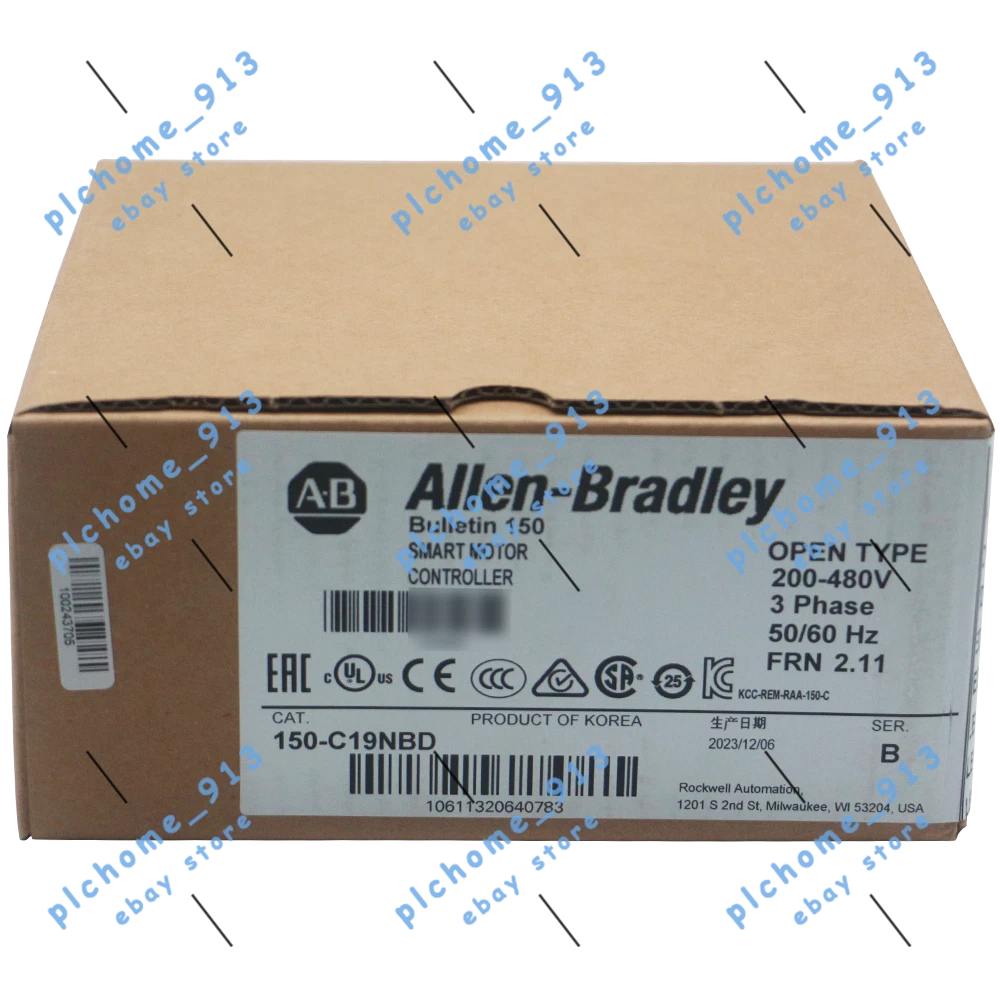 Allen-Bradley 150-C19NBD SMC-3 19A Open Type Smart Motor Controller #P
