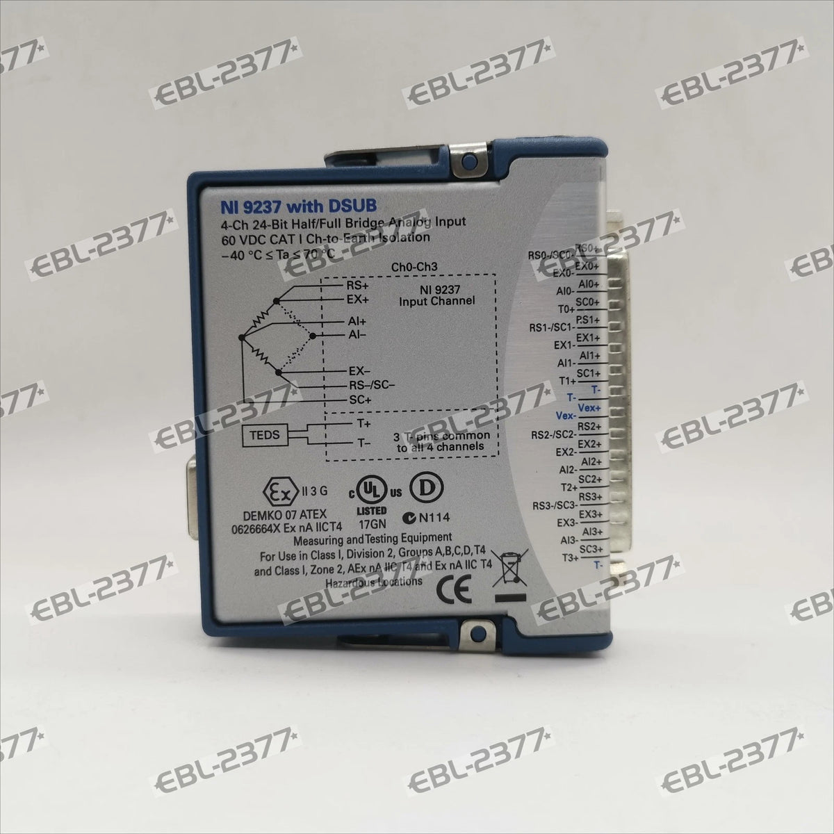 National Instruments NI cDAQ-9174 Chassis w / 4PCS NI 9237 Input Module