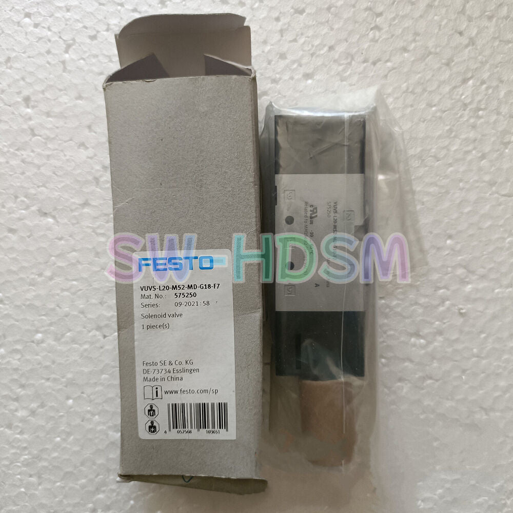 1PCS  For Festo VUVS-L20-M52-MD-G18-F7 575250 Solenoid Valve freight free