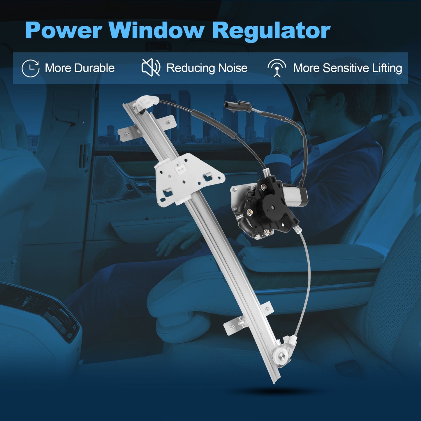 For Dodge Dakota 2000-2004 Rear Driver Left LH Window Regulator & Motor Assembly