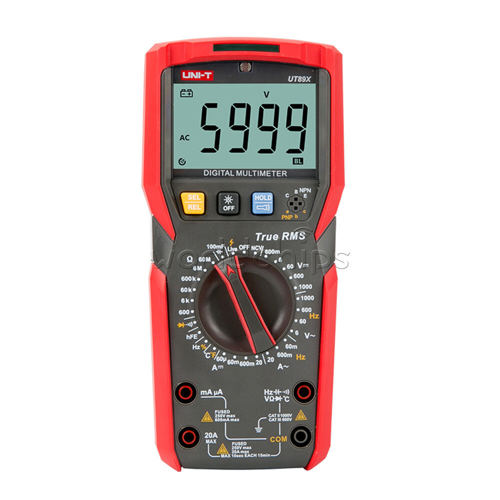 Professional Digital Multimeter True RMS NCV 20A Current AC/DC Voltmeter Tester