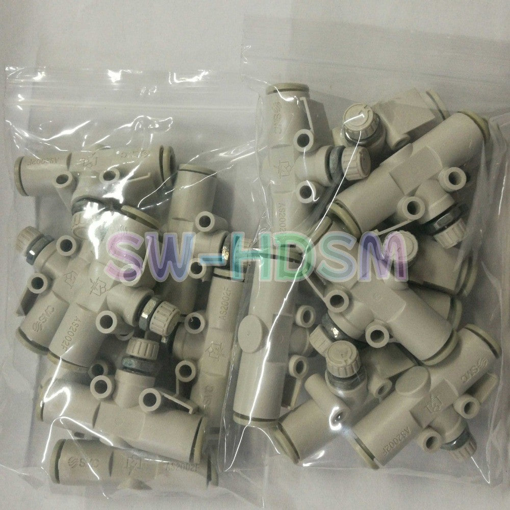 10PCS/BAG  for SMC Straight Throttle Valve AS2002F-06 Freight Free