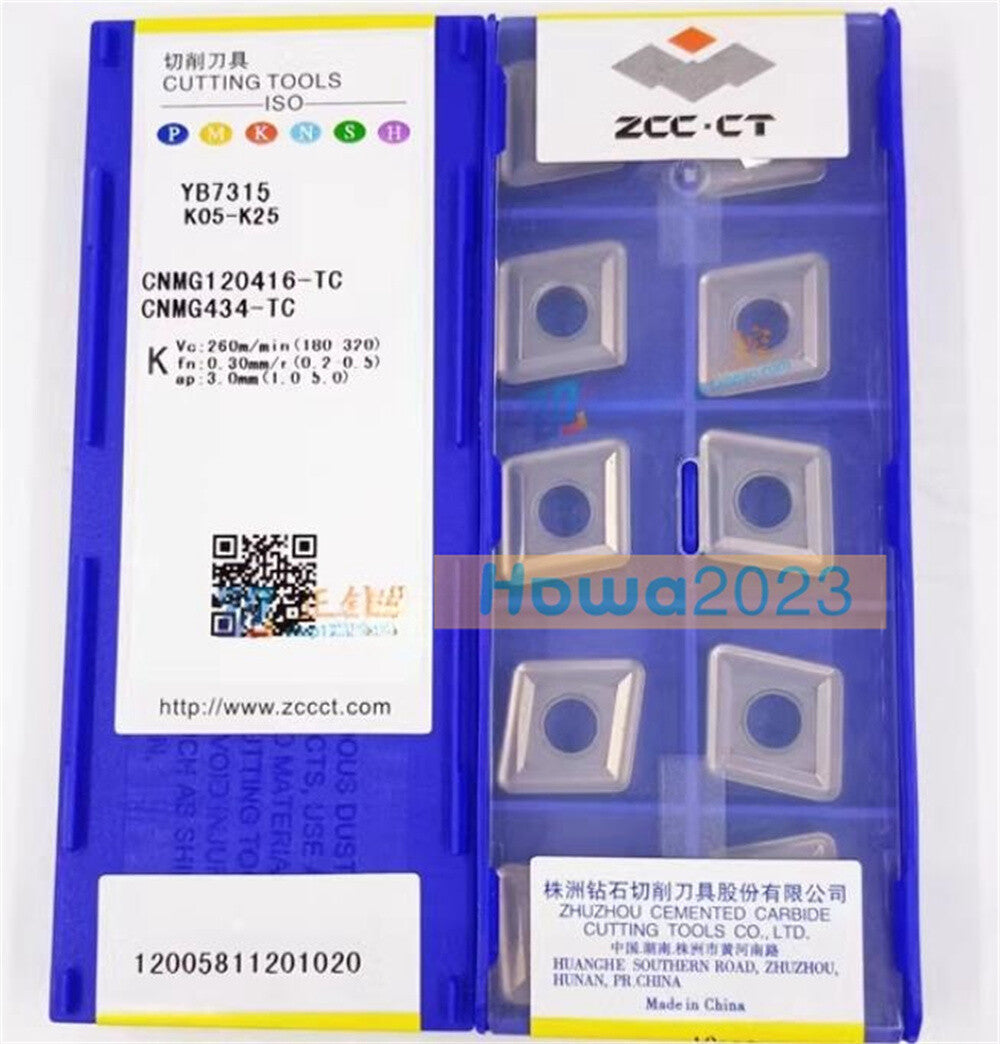 10Pcs/box ZCC.CT CNMG120416-TC YB7315 CNMG434-TC CNC Blade Carbide Insert