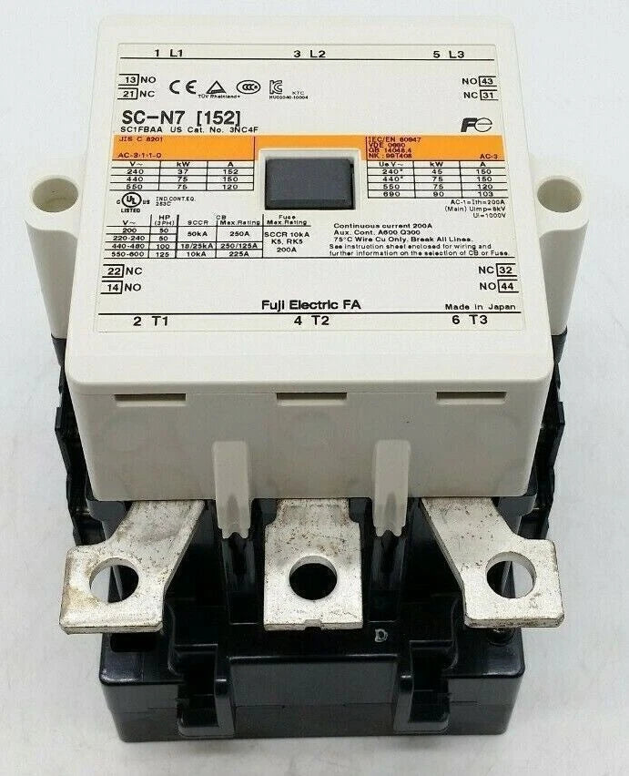 FUJI SC-N7 (152) 110V AC Contactor SCN7 ping# / #P
