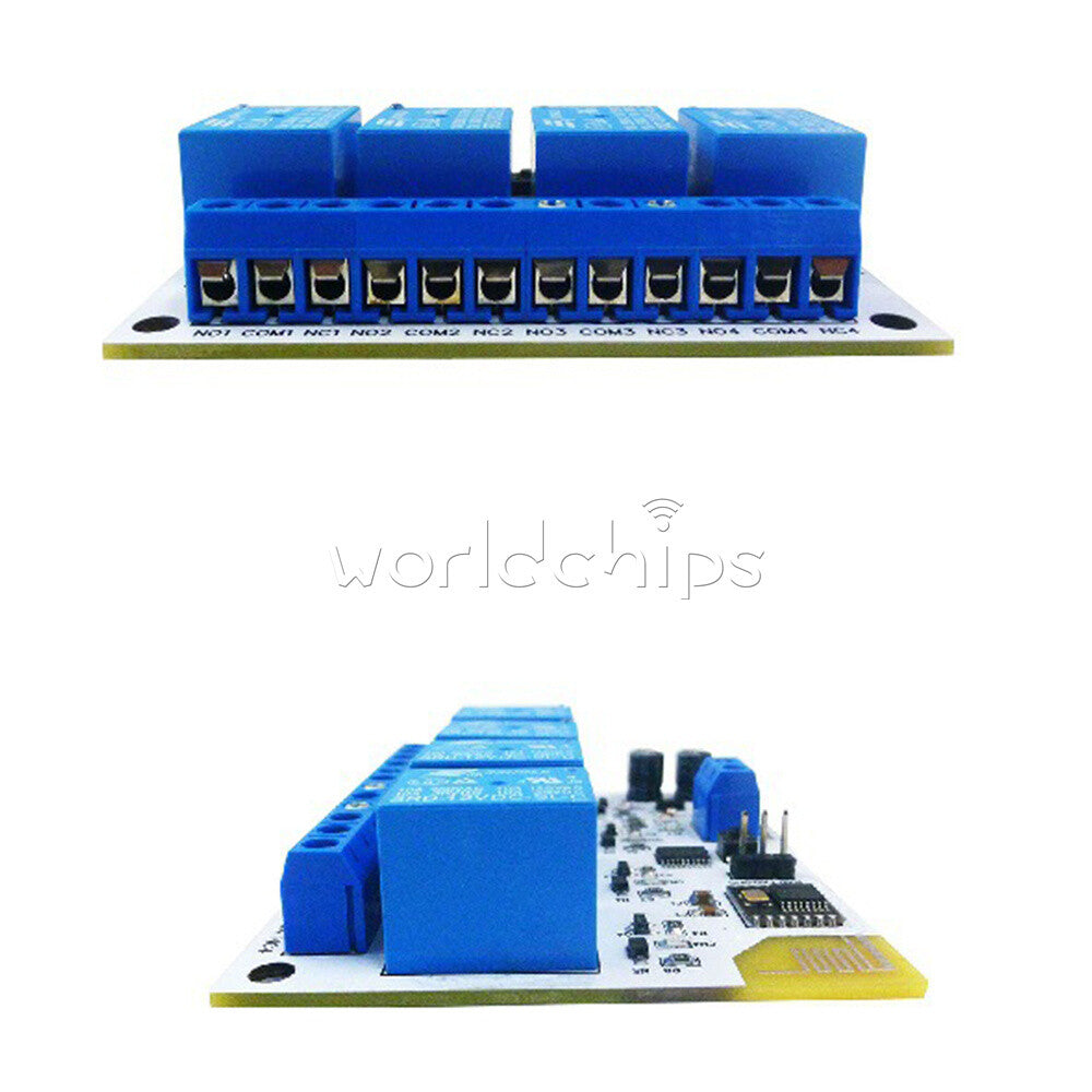 4 Channels BT37E04 Bluetooth BLE Relay Switch Module DC 5V 12V For IOS Android