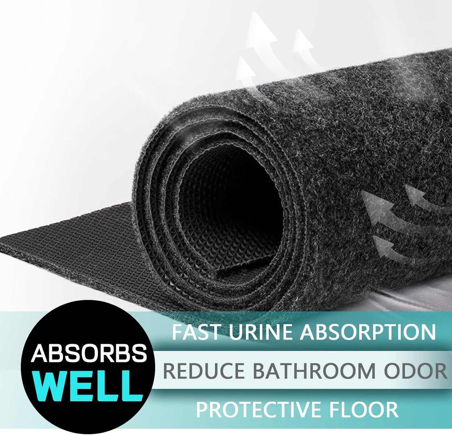 Urinal Mats 6 Pack Urinal Pads Urinal Floor Mats for Men Bathroom Commerical Dis