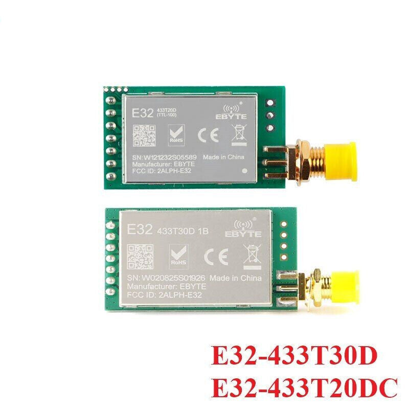 E32-433T30D SX1278 LoRa RF Wireless Module 433MHZ UART 100mW Serial Port TX RX