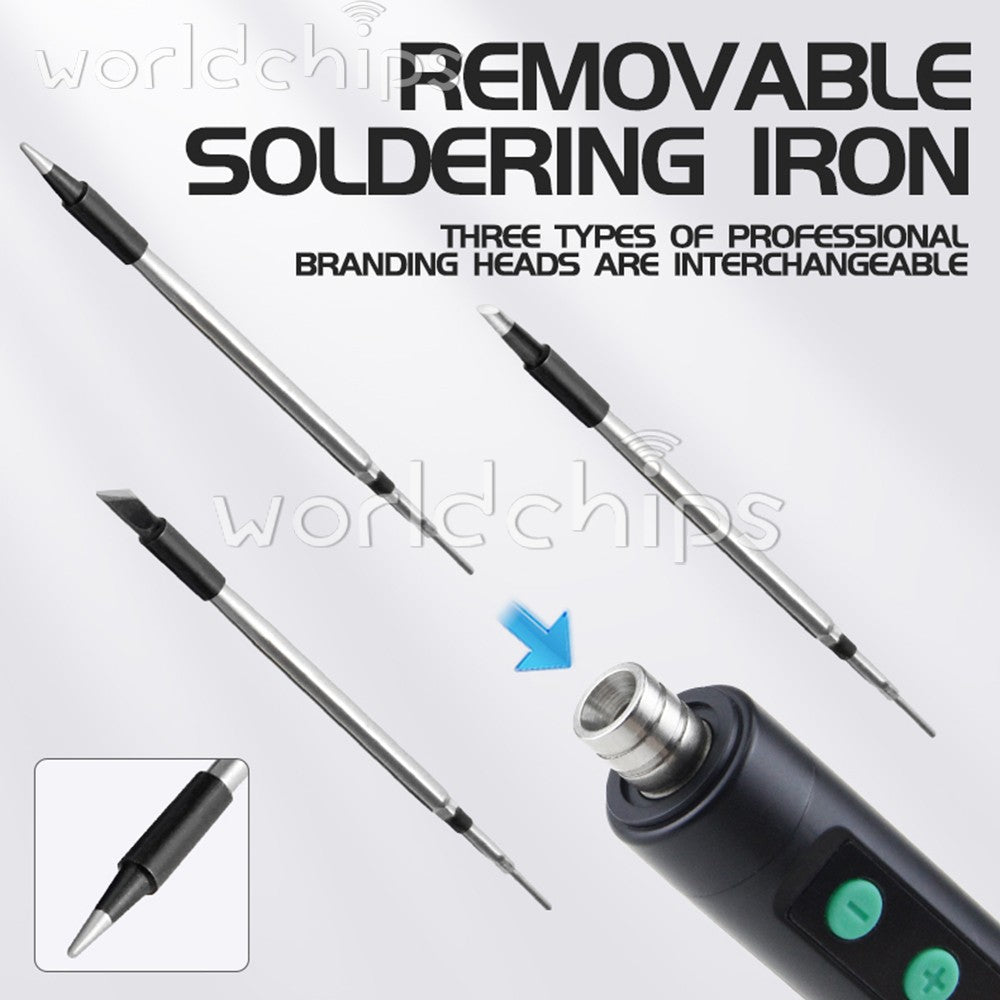 Cordless Soldering Iron Kit 1100mAh USB Rechargeable Portable Soldering Iron Set