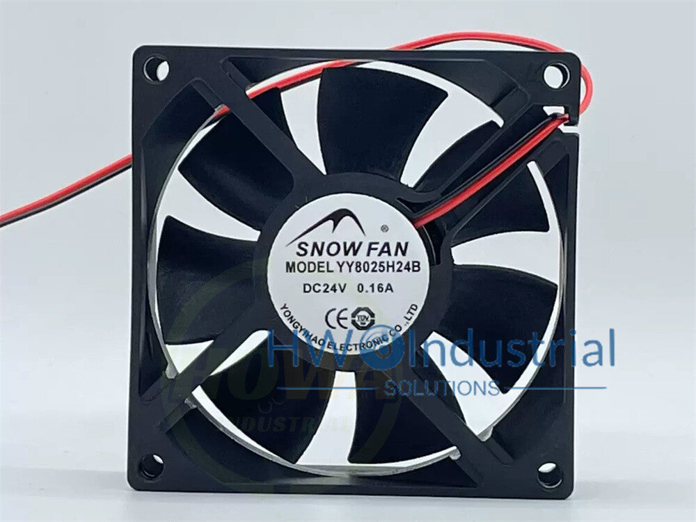 1/piece SNOWFAN YY8025H24B 8025 8CM 24V 0.28A 0.14A 0.16A Equipment Cooling Fan
