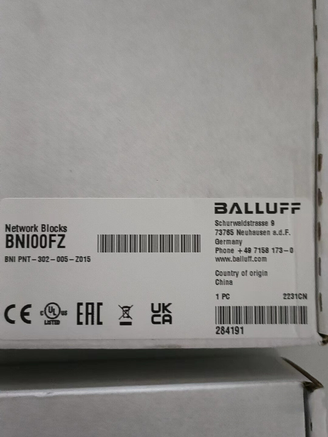 1pcs  Balluff BNI PNT-302-005-Z015 Module