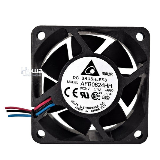 1 PC Delta AFB0624HH 24V 0.14A 6025 Inverter Cooling Fan 3 Line