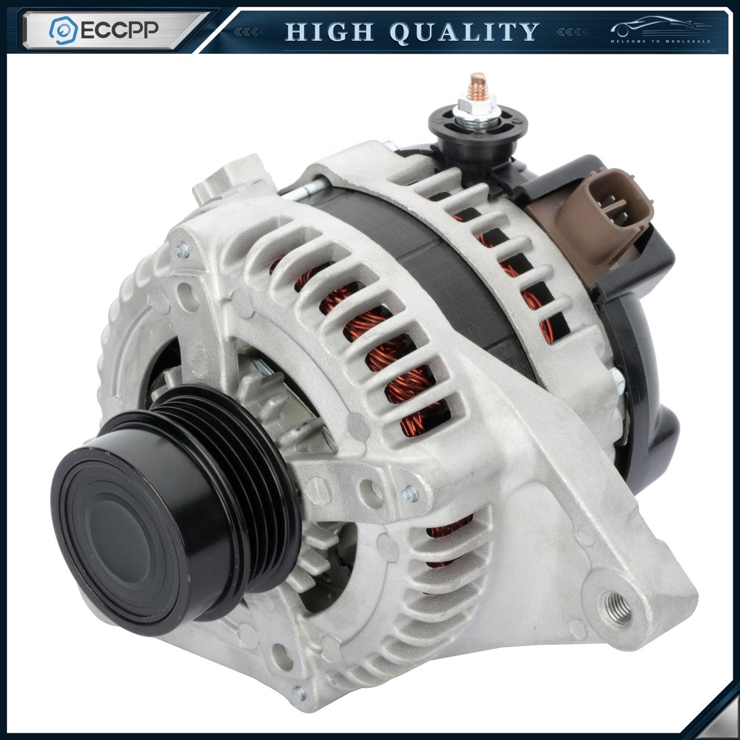 ECCPP Alternator 11516 Fits 2010-11 Toyota Camry 2.5L 100Amp,4 Groove Serpentime
