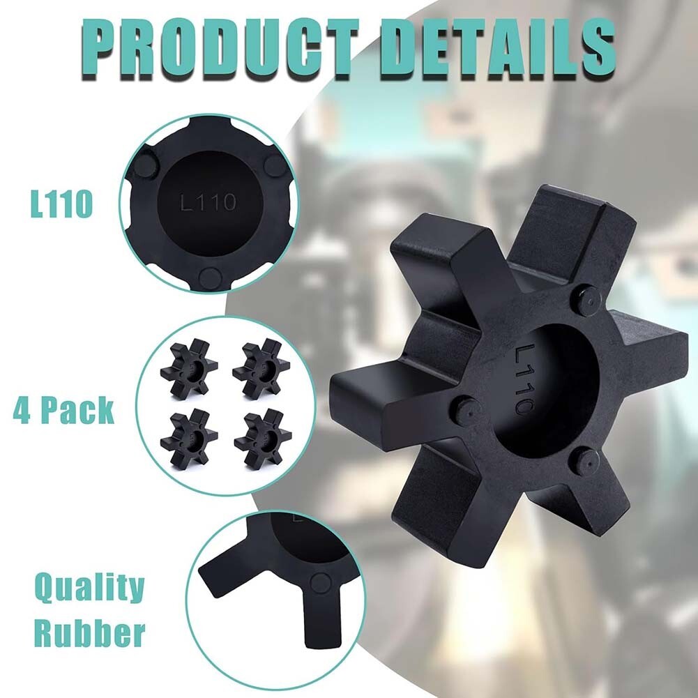 4PCS L110 Flexible NBR Rubber Spider Insert Fit L-110 for Lovejoy L-Jaw Coupling