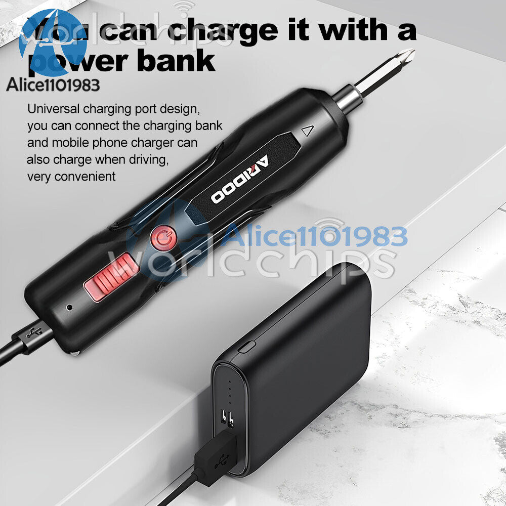 Portable Electric Screwdriver set mini Compact USB rechargeable Screw Driver