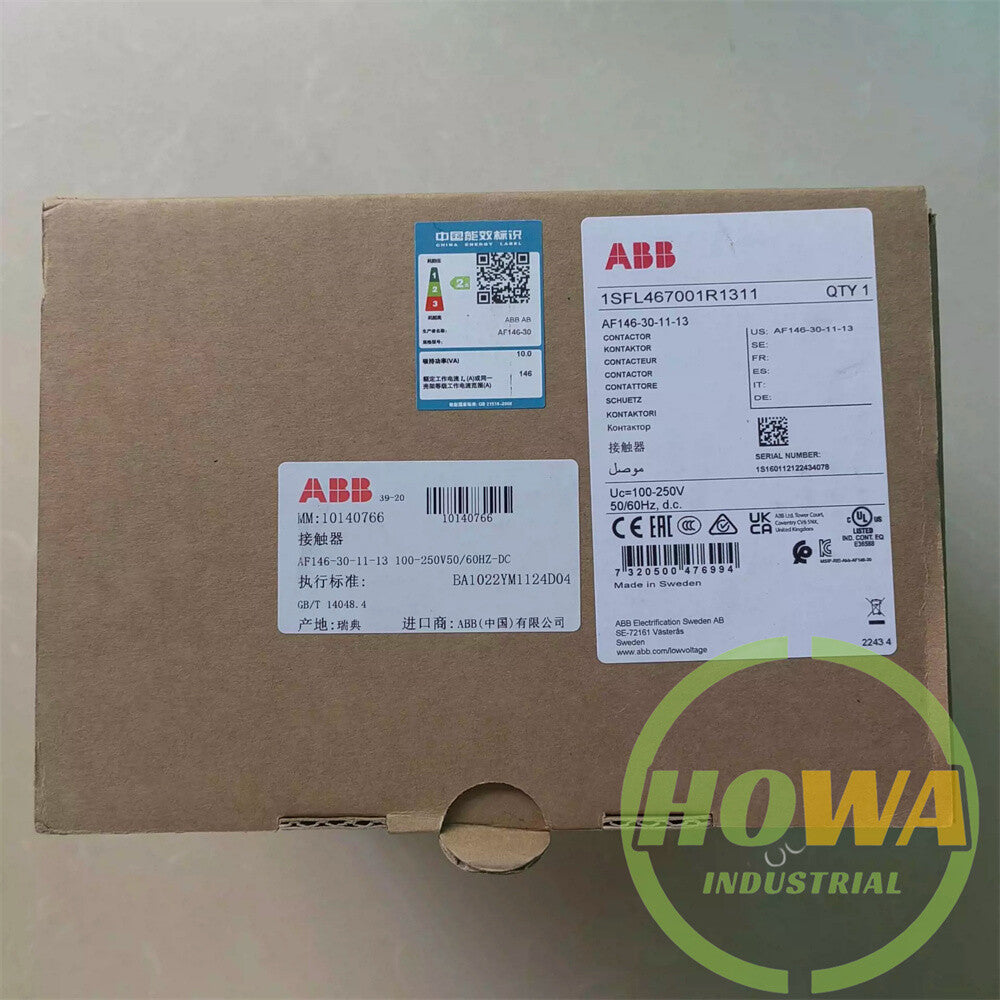 1/piece  ABB Contactor AF146-30-11-13 Coil Voltage 100-250V