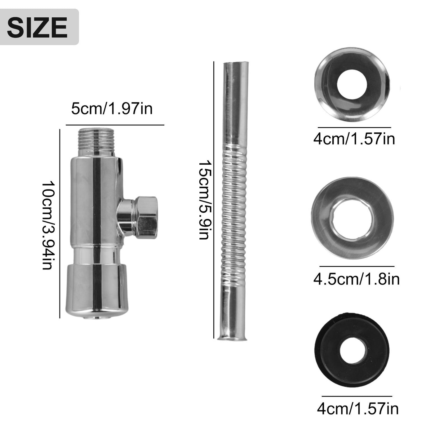 Water Saving Urinal Flush Valve Suitable for Public Toilets Stylish Design