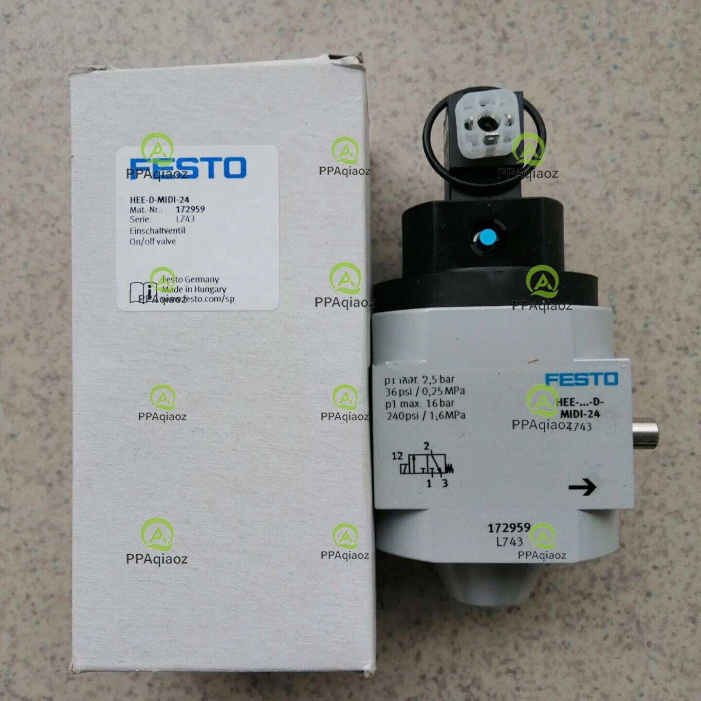 1PC  FESTO HEE-D-MIDI-24 172959 Valve Free Shipping
