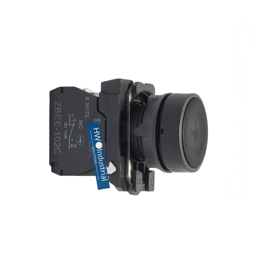 2/Piece  XB5 Series Flat Head Button Switch XB5AA22C XB5-AA22C Black 1NC