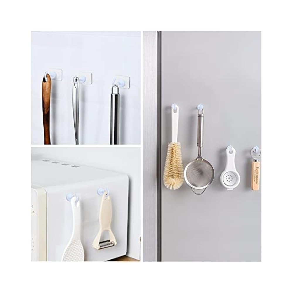 10-Pack Heavy Duty Magnetic Hooks, 30Lbs Hold, for Refrigerator, Grill, Home