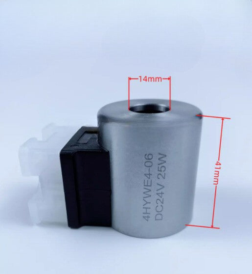 1pc Hydraulic solenoid valve coil inner diameter 14mm height 41mm HYWE4-06 25W