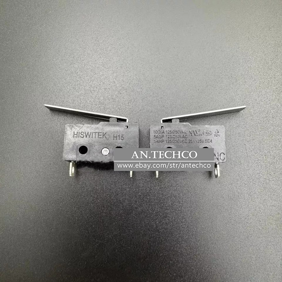 HISWITEK H15 Microswitch COM and NC 2 Pins 2 Pins 10A 125/250VAC With Lever