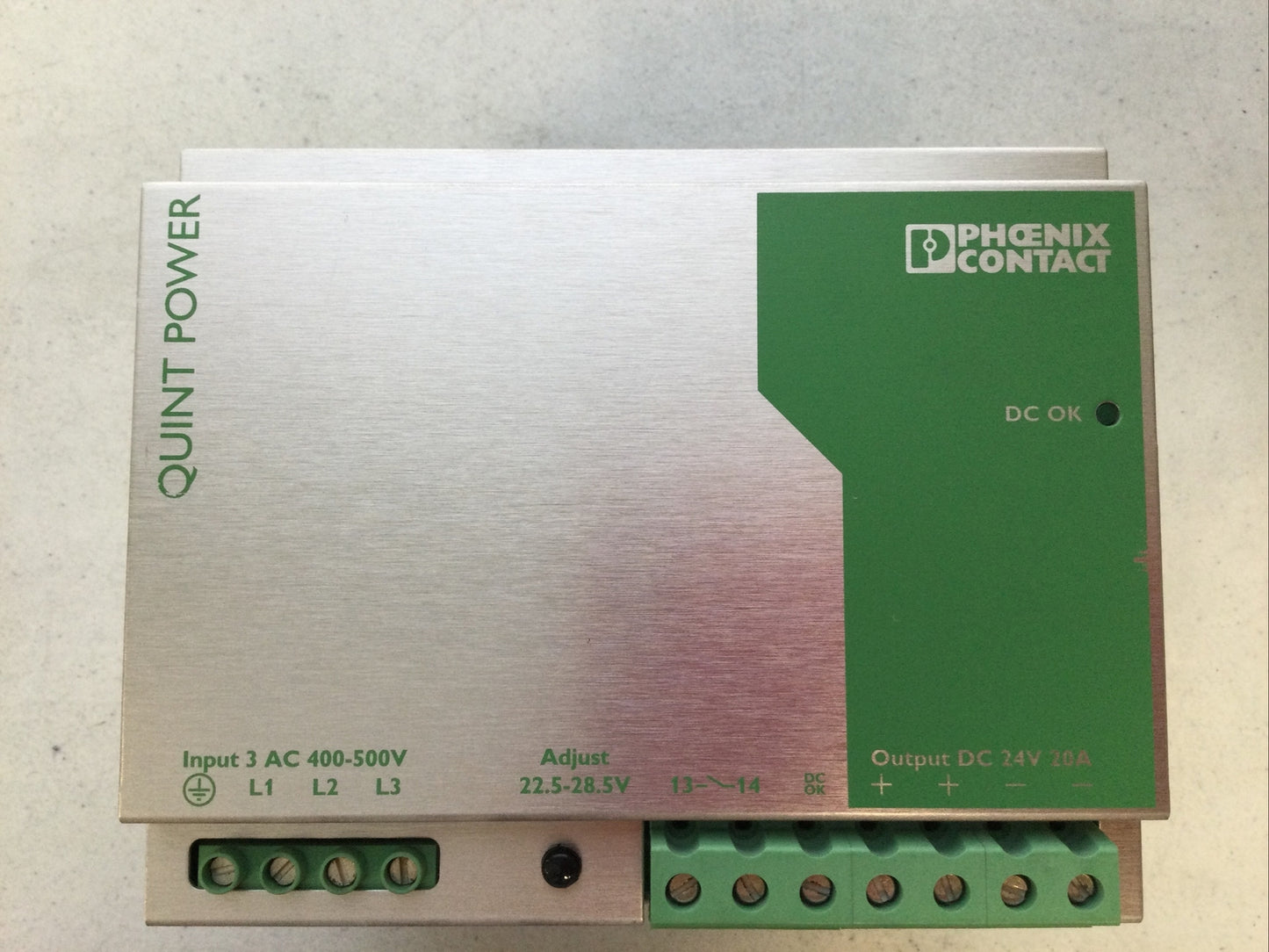 1PC   PHOENIX CONTACT 2938727 POWER SUPPLY UNIT QUINT-PS-3X400-500AC/24DC/20