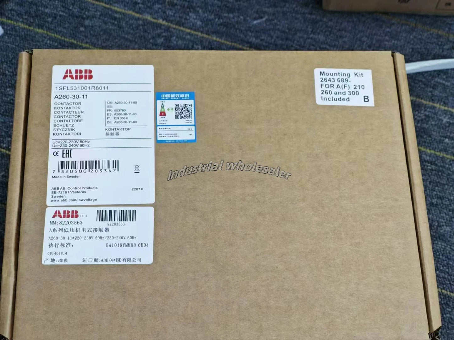 1PCS  ABB contactor A260-30-11 220V Fast delivery #P